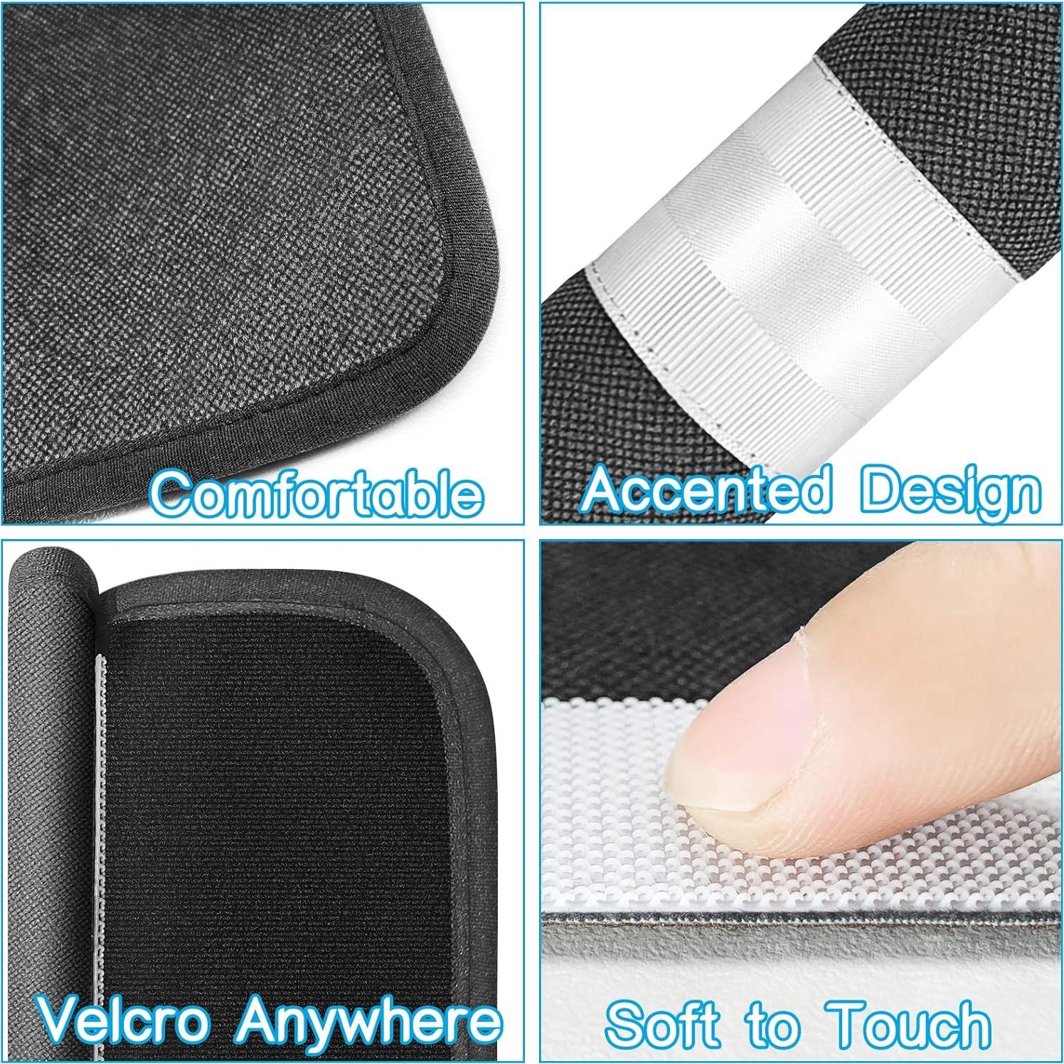 Cubiertas de Manijas de Refrigerador Miss.Silk 5 Piezas Negro