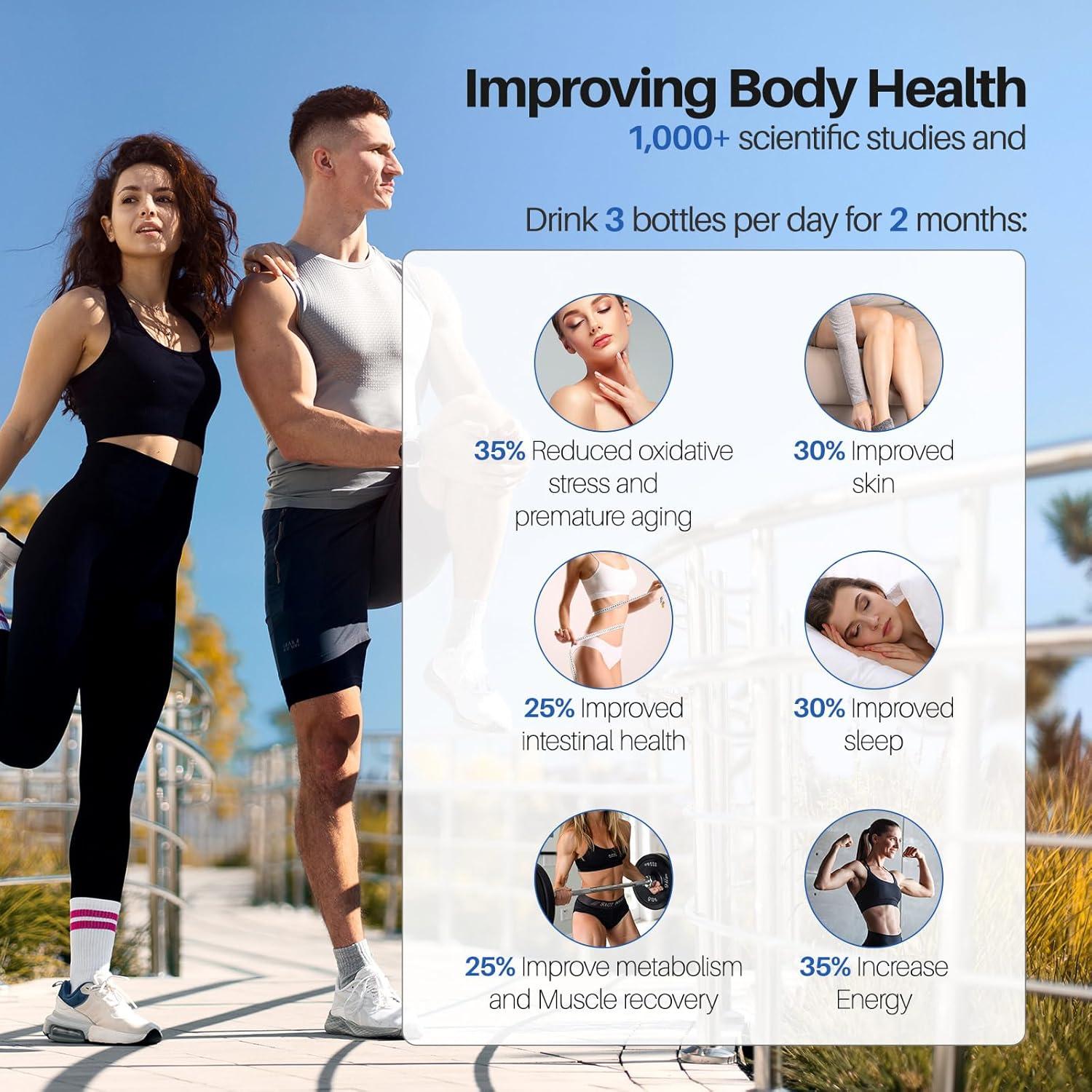 Botella de Agua de Hidrógeno MOVOCA DRC02 414ml - Generador Rápido