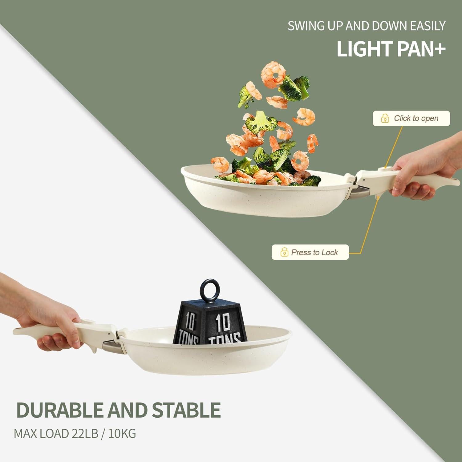 Juego de 8 Piezas de Ollas y Sartenes BECIGAR Cerámica