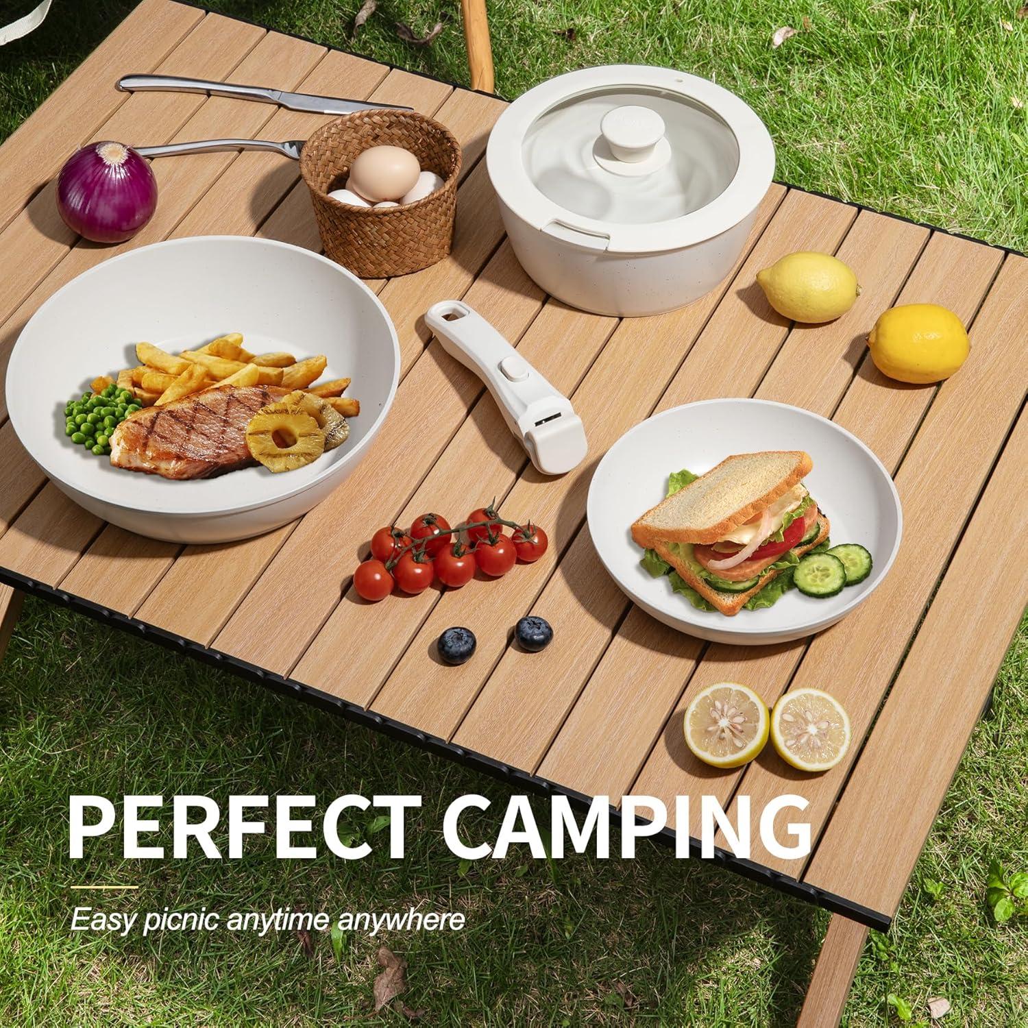 Juego de 8 Piezas de Ollas y Sartenes BECIGAR Cerámica