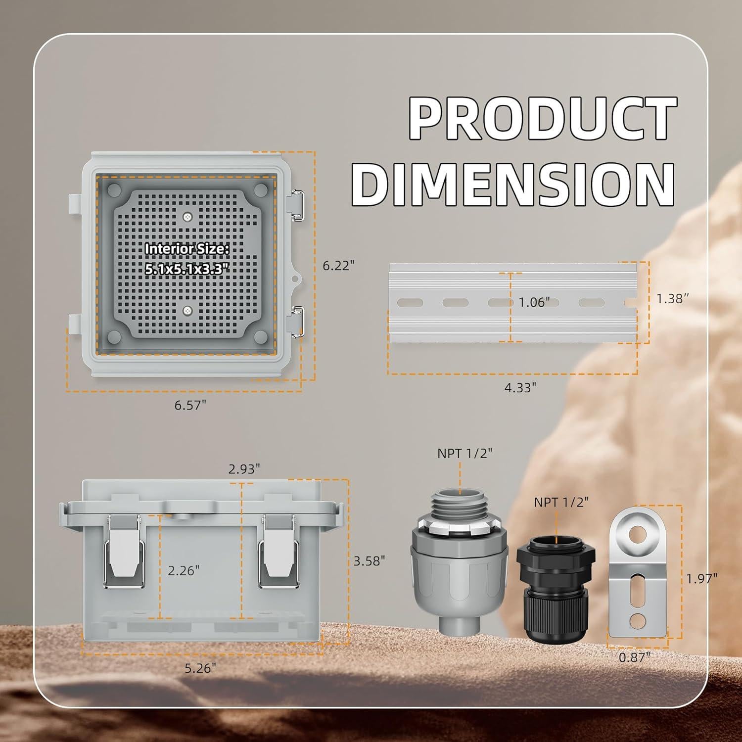 Caja Eléctrica Exterior Joinfworld IP67 15x15cm Resistente