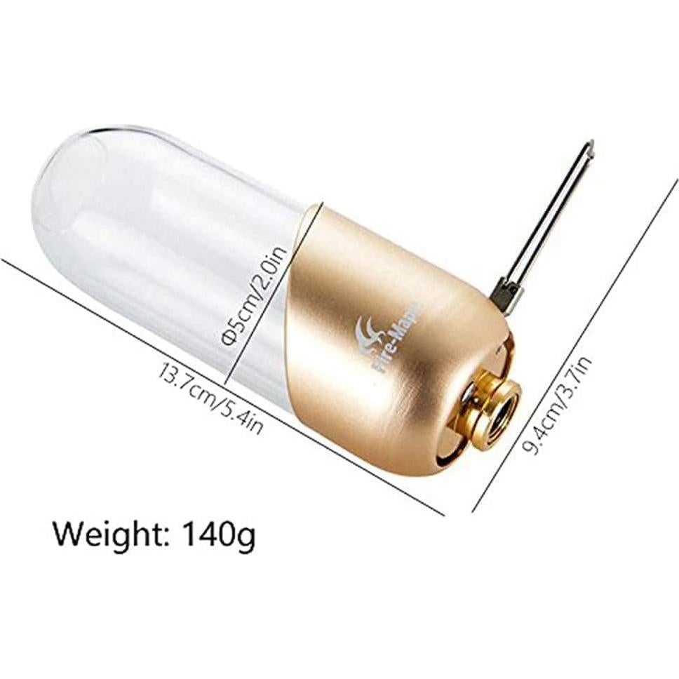 Lámpara de Camping Fire-Maple Naranja 9.4x5.1x13.7cm Sin Mechas