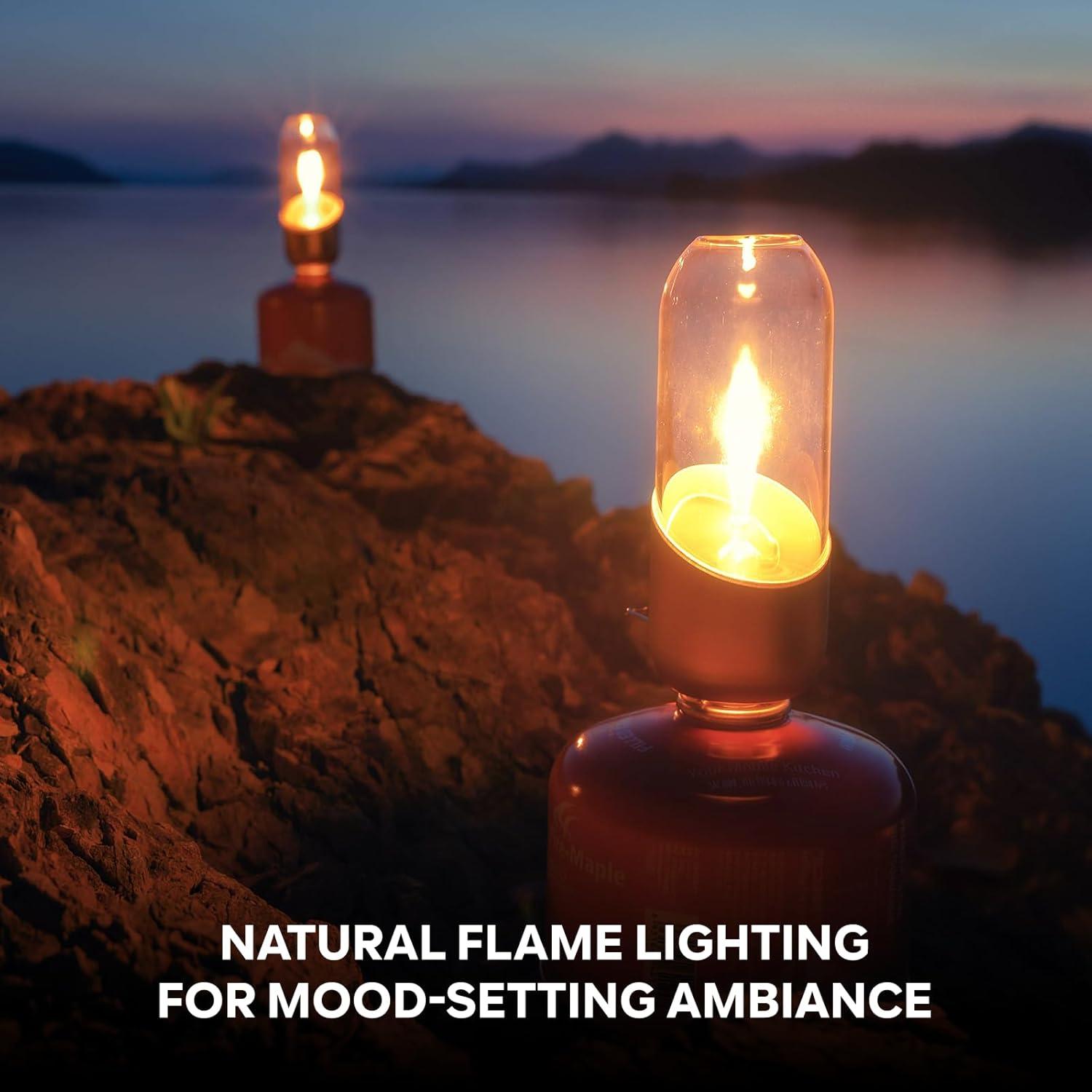 Lámpara de Camping Fire-Maple Naranja 9.4x5.1x13.7cm Sin Mechas