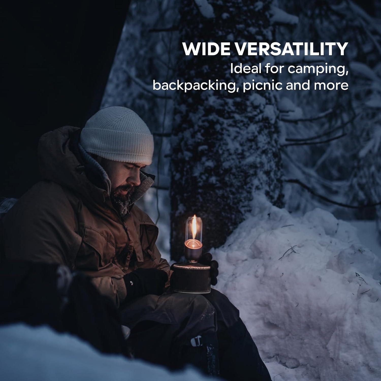 Lámpara de Camping Fire-Maple Naranja 9.4x5.1x13.7cm Sin Mechas