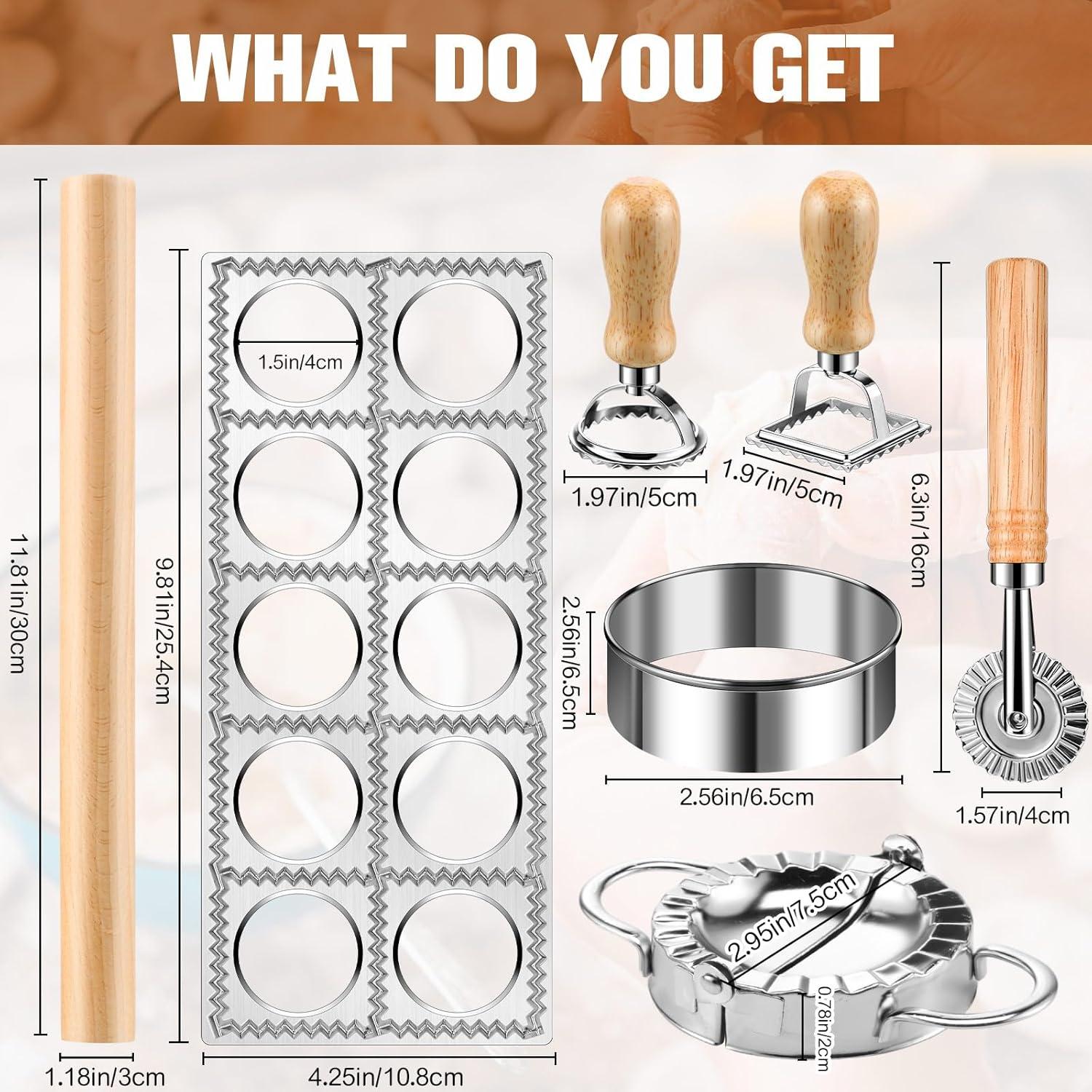 Juego de 8 Moldes para Ravioli - CJTZ8PCS-01 - Alta Calidad