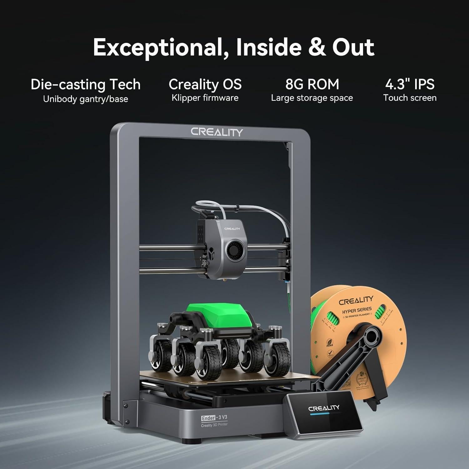 Impresora 3D Creality Ender 3 V3 - 600mm/s, 220x220x250mm