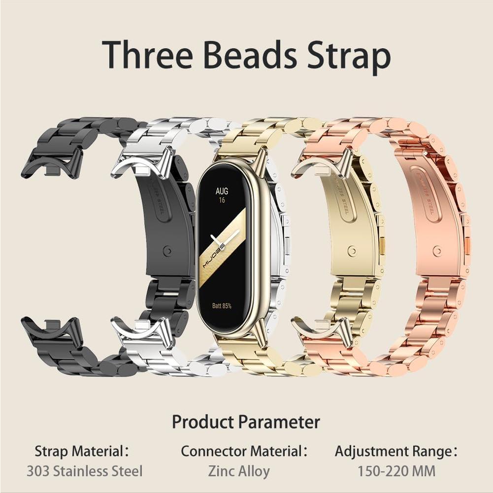 Correa de Reemplazo MIJOBS para Xiaomi Mi Band 8/9 - Acero Inoxidable