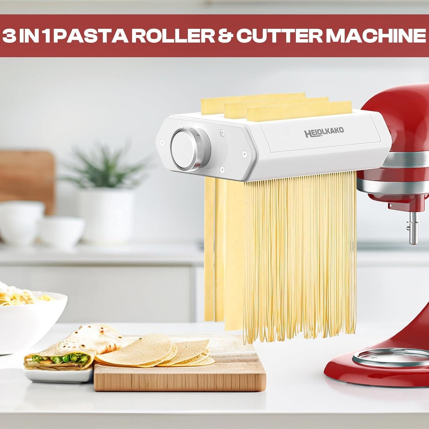 Accesorio de Pasta KitchenAid 3 en 1 - Cortador y Rodillo