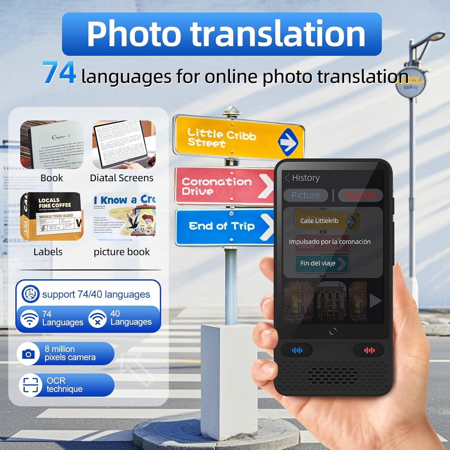 Traductor de Idiomas S85 Boeleo - 138 Idiomas, Sin WiFi