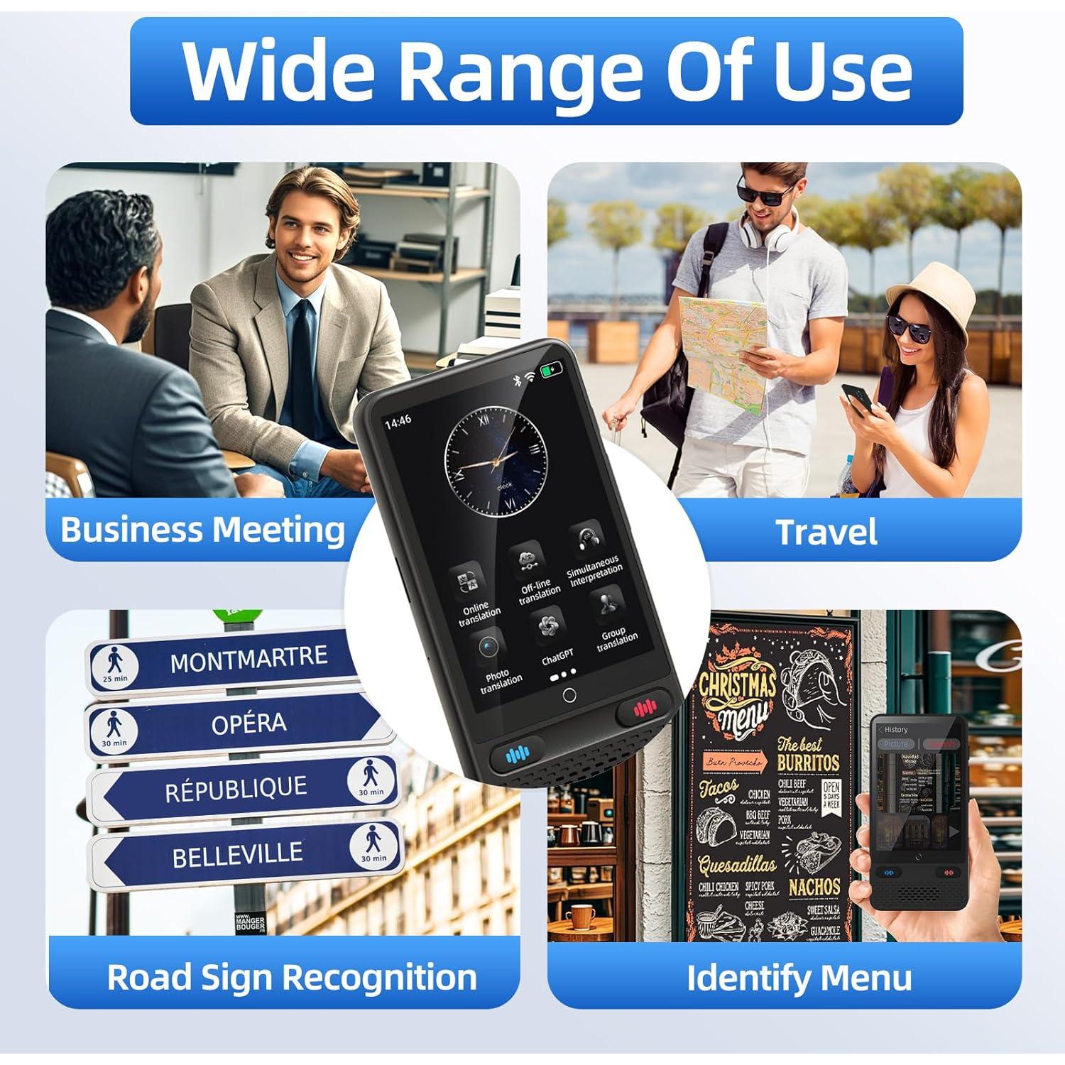 Traductor de Idiomas S85 Boeleo - 138 Idiomas, Sin WiFi