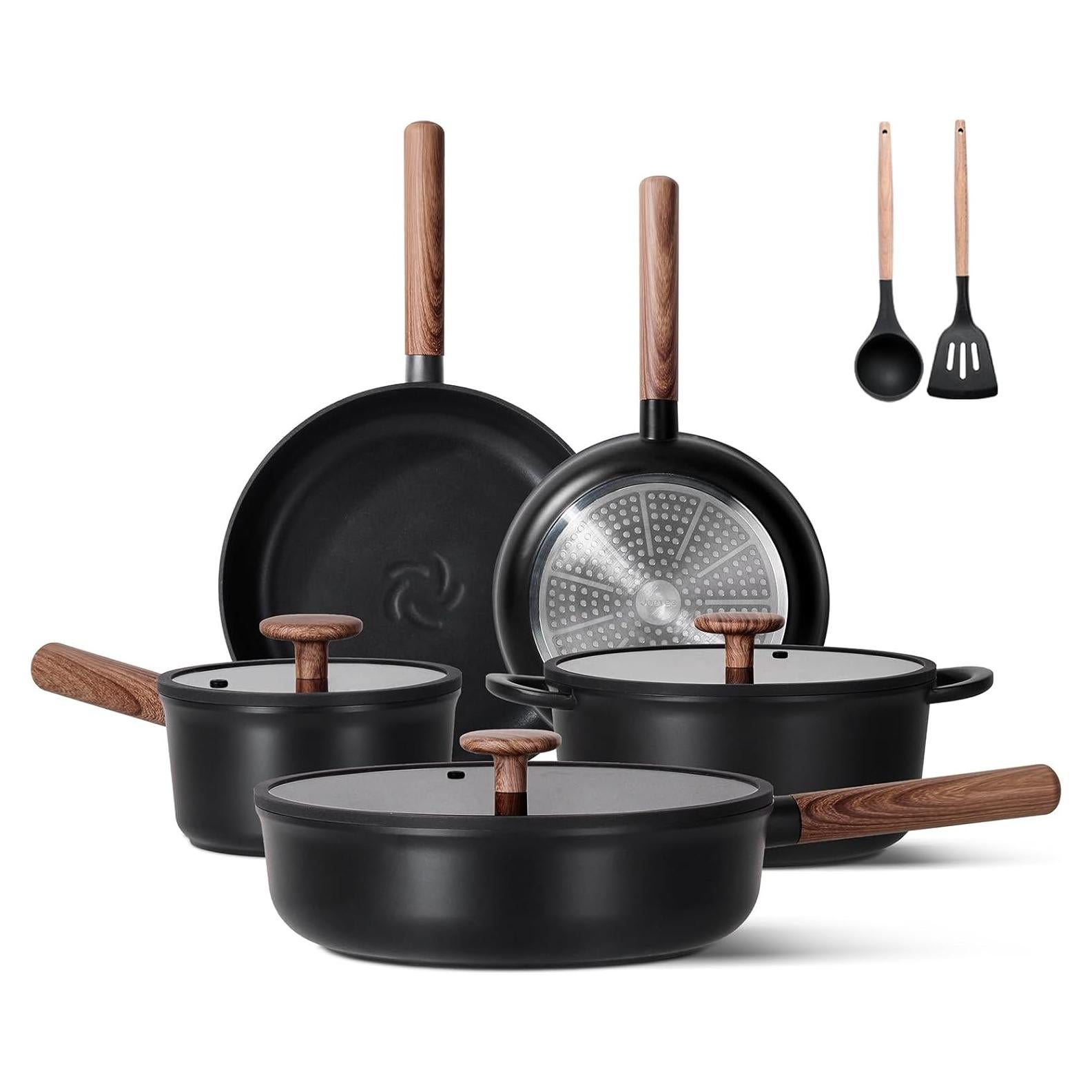 Juego de Utensilios de Cocina JEETEE 15 Piezas Cerámica