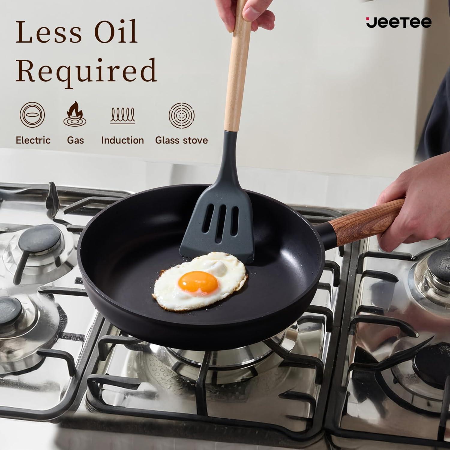 Juego de Utensilios de Cocina JEETEE 15 Piezas Cerámica