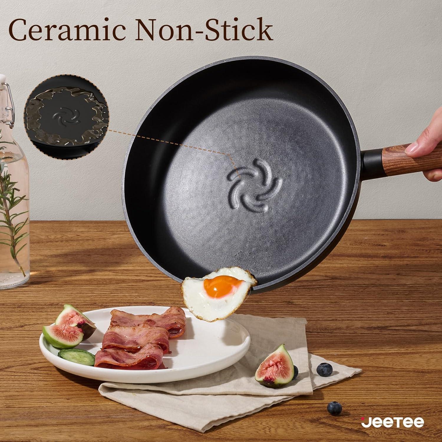 Juego de Utensilios de Cocina JEETEE 15 Piezas Cerámica