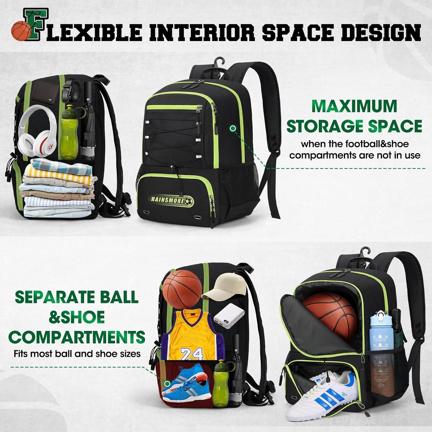 Mochila de Baloncesto Rainsmore 5217 Impermeable 32x45x21cm