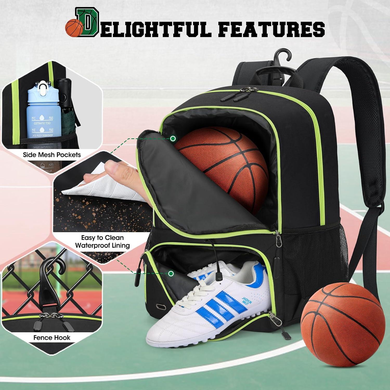 Mochila de Baloncesto Rainsmore 5217 Impermeable 32x45x21cm