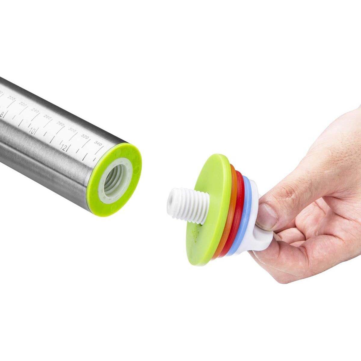 Rodillo Ajustable Quellance 43cm Acero Inoxidable Azul