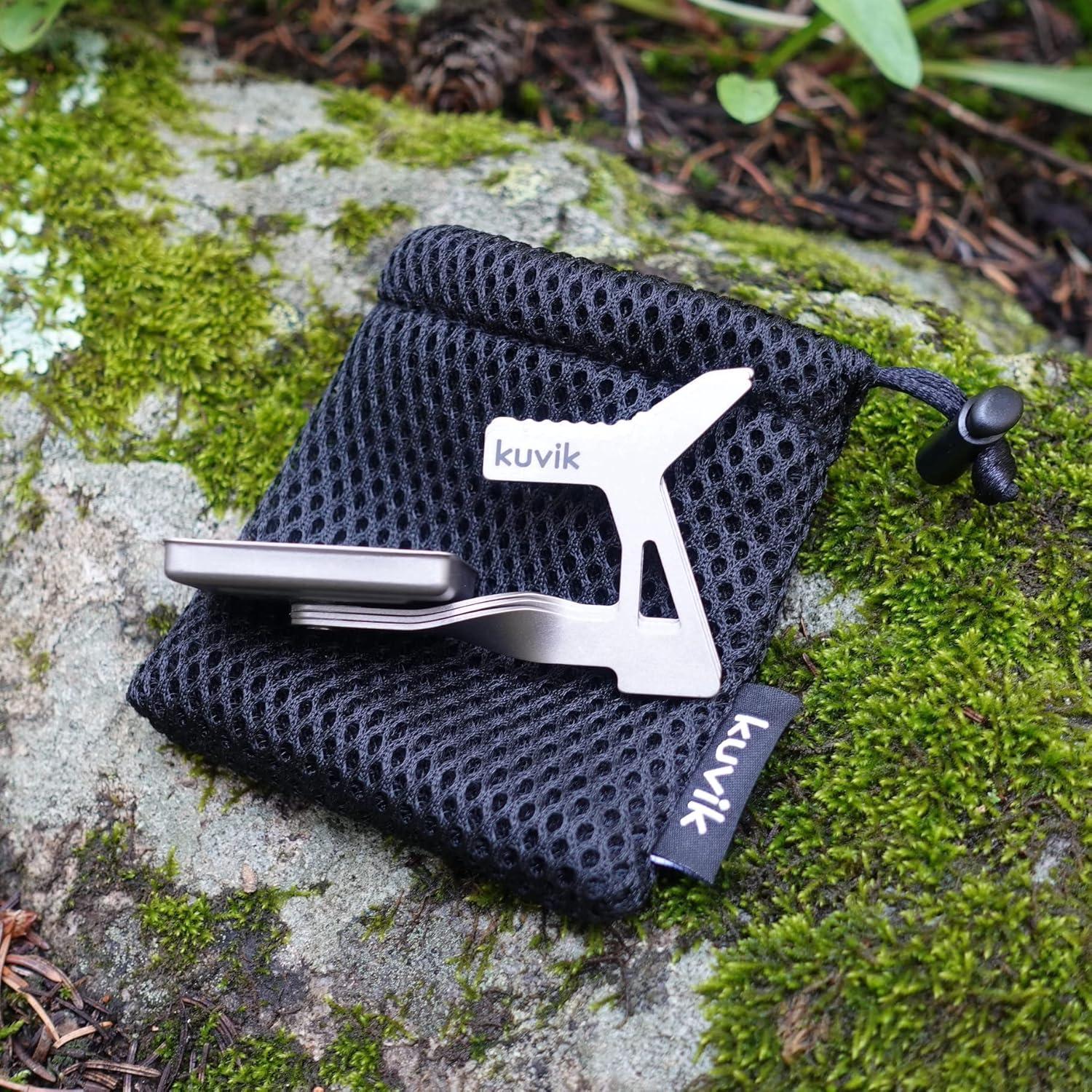 Estufa de Combustible Sólido Kuvik Micro - Titanio Ultraligero