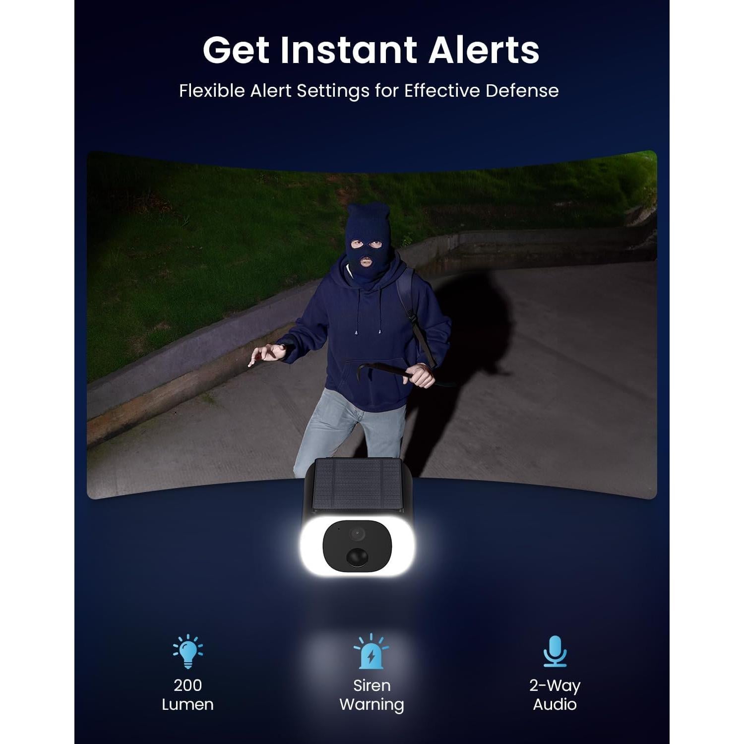 Cámara Solar Inalámbrica ieGeek S1 5MP para Exteriores