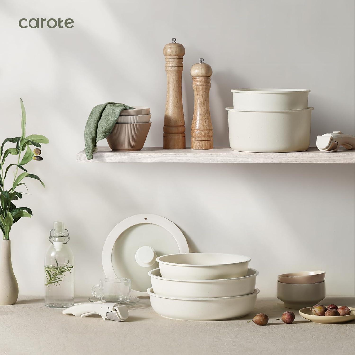 Juego de Utensilios de Cocina CAROTE 5 Piezas Antiadherentes