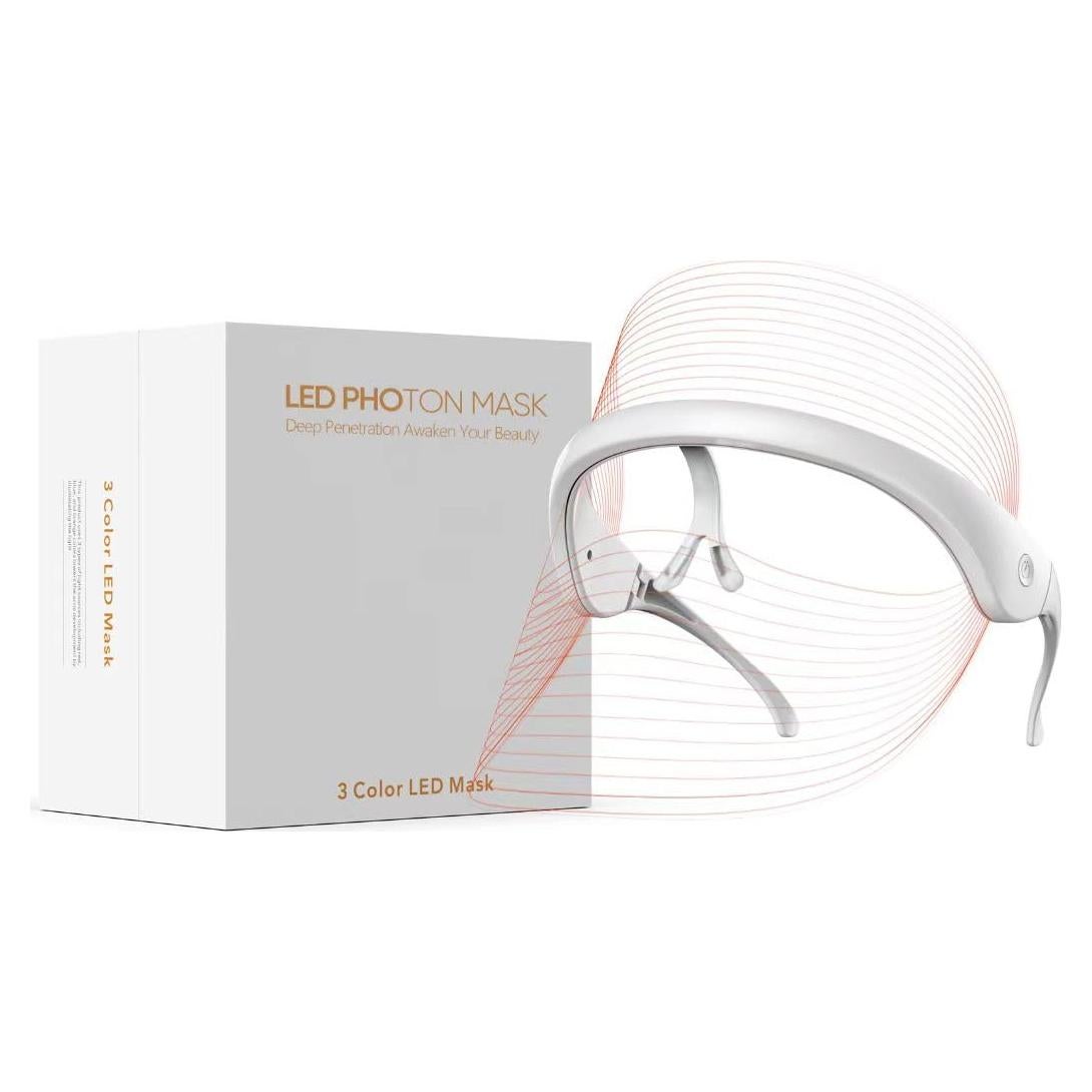 Máscara Facial LED GOHIGK RH-01 Terapia de Luz 3 Colores