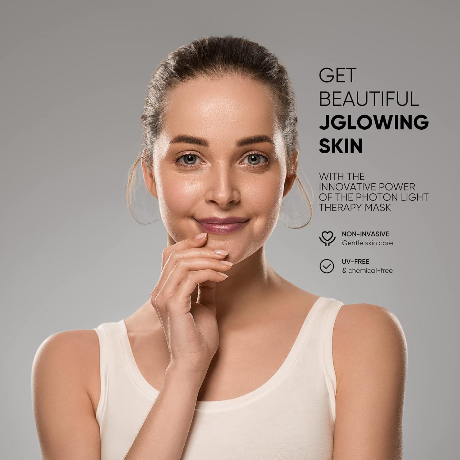 Máscara Facial LED GOHIGK RH-01 Terapia de Luz 3 Colores