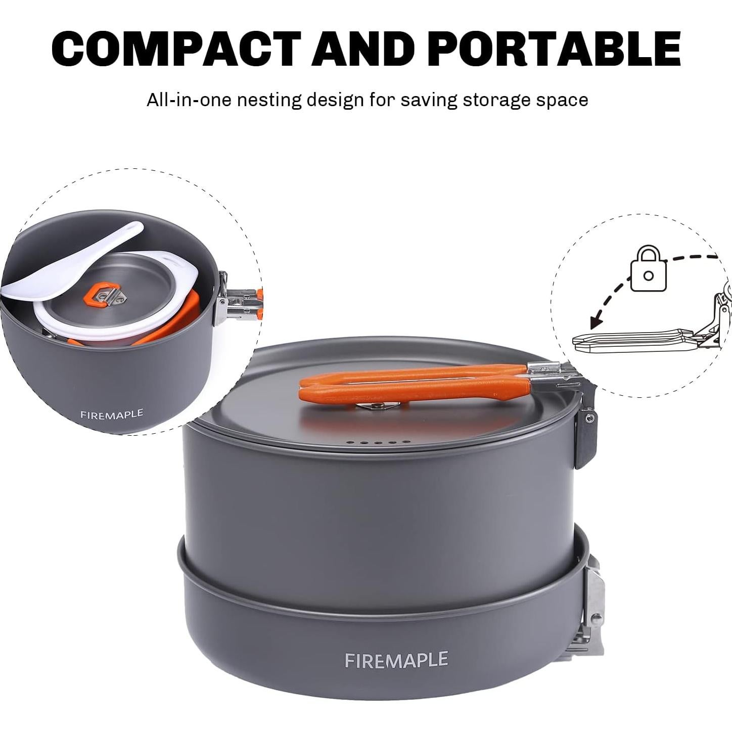 Juego de cocina Fire-Maple Feast 12 piezas para camping