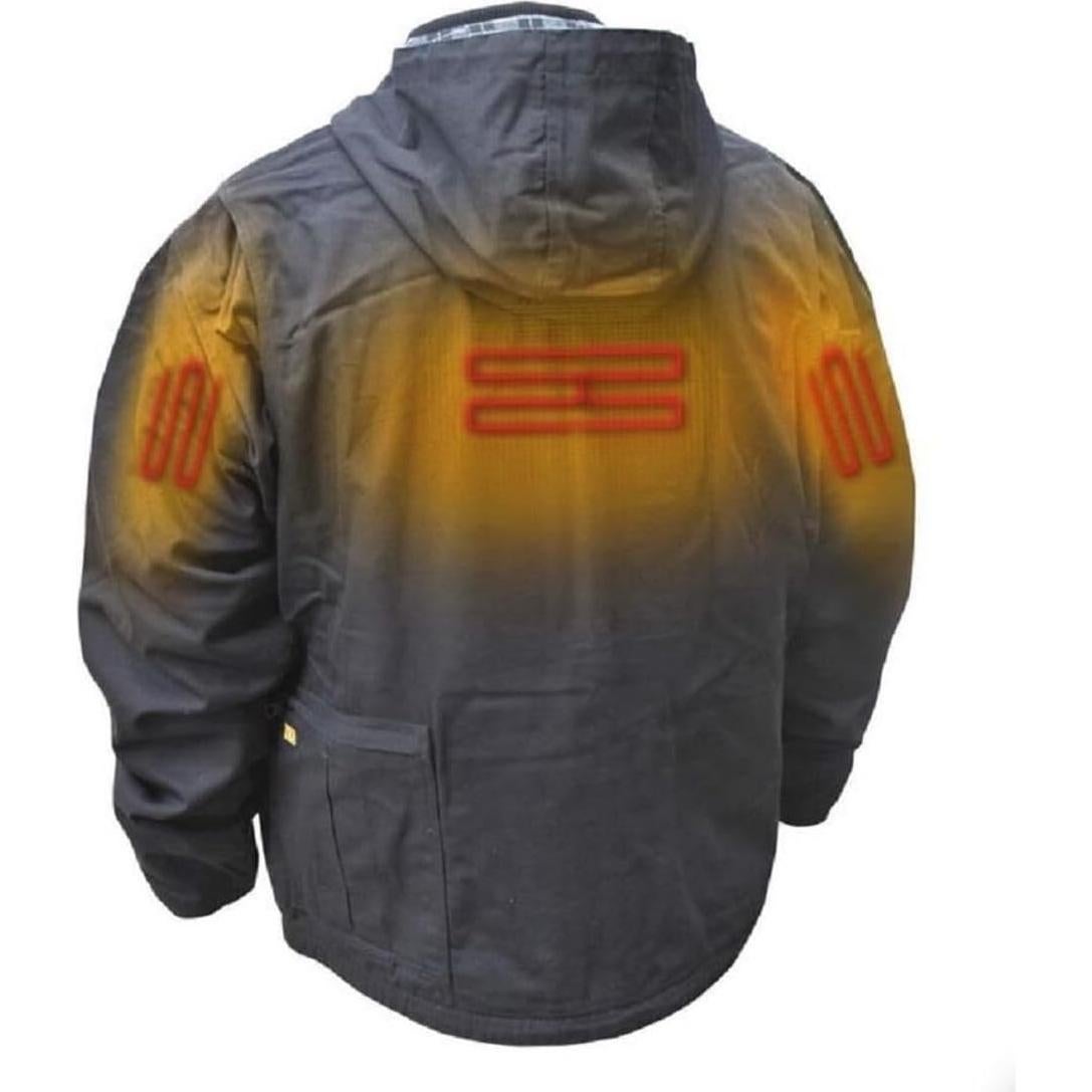 Chaqueta calefaccionada DEWALT Unisex Mediana Tabaco