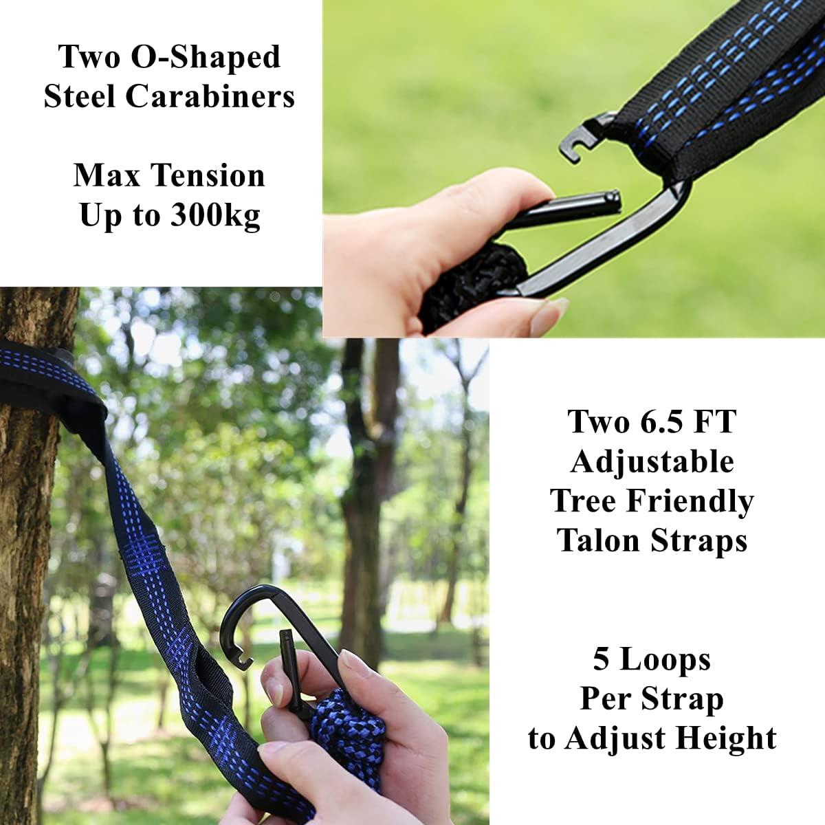 Hamaca de Camping LXHBYCXG Mediana Verde Militar Ultraligera