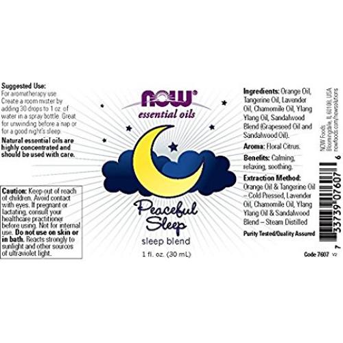 Mezcla de Aceite para Sueño Pacífico Now Foods 3x30ml