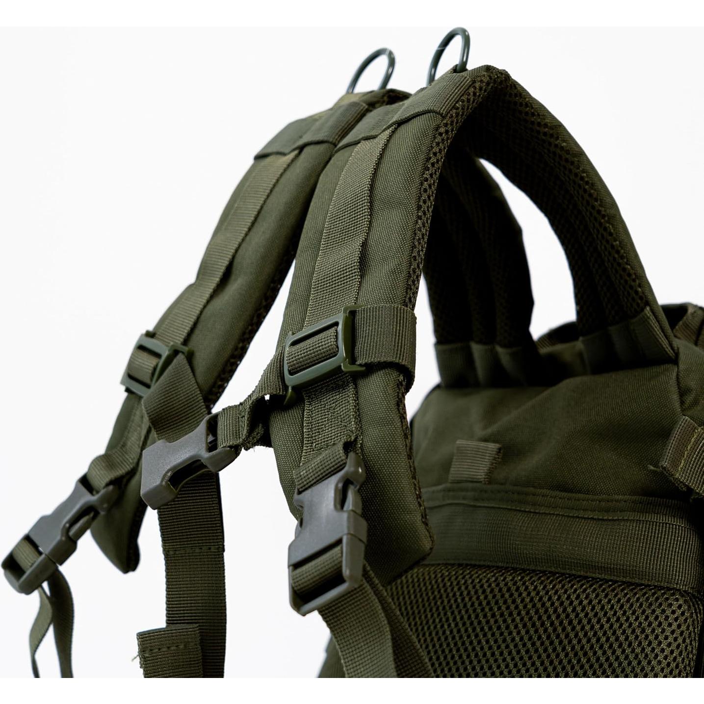 Mochila táctica 25L BARRERA Warriors verde oliva con sistema MOLLE