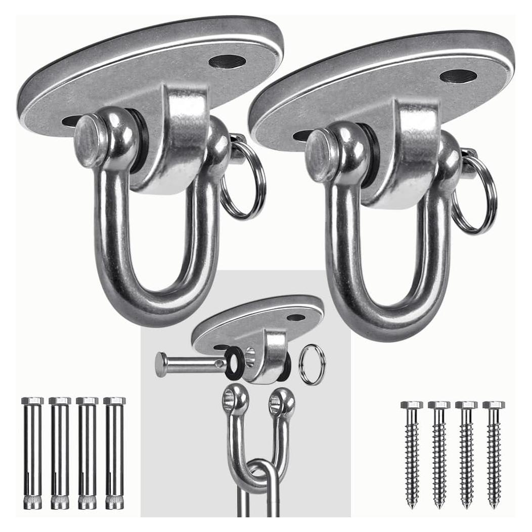 Ganchos de Columpio SELEWARE Acero Inoxidable 180° 907kg