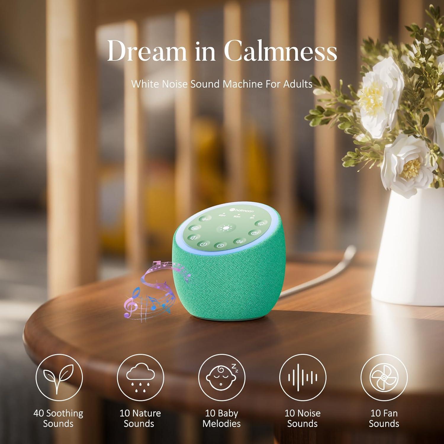 Máquina de Sonido Hotmoon con 40 Sonidos y Luz Nocturna