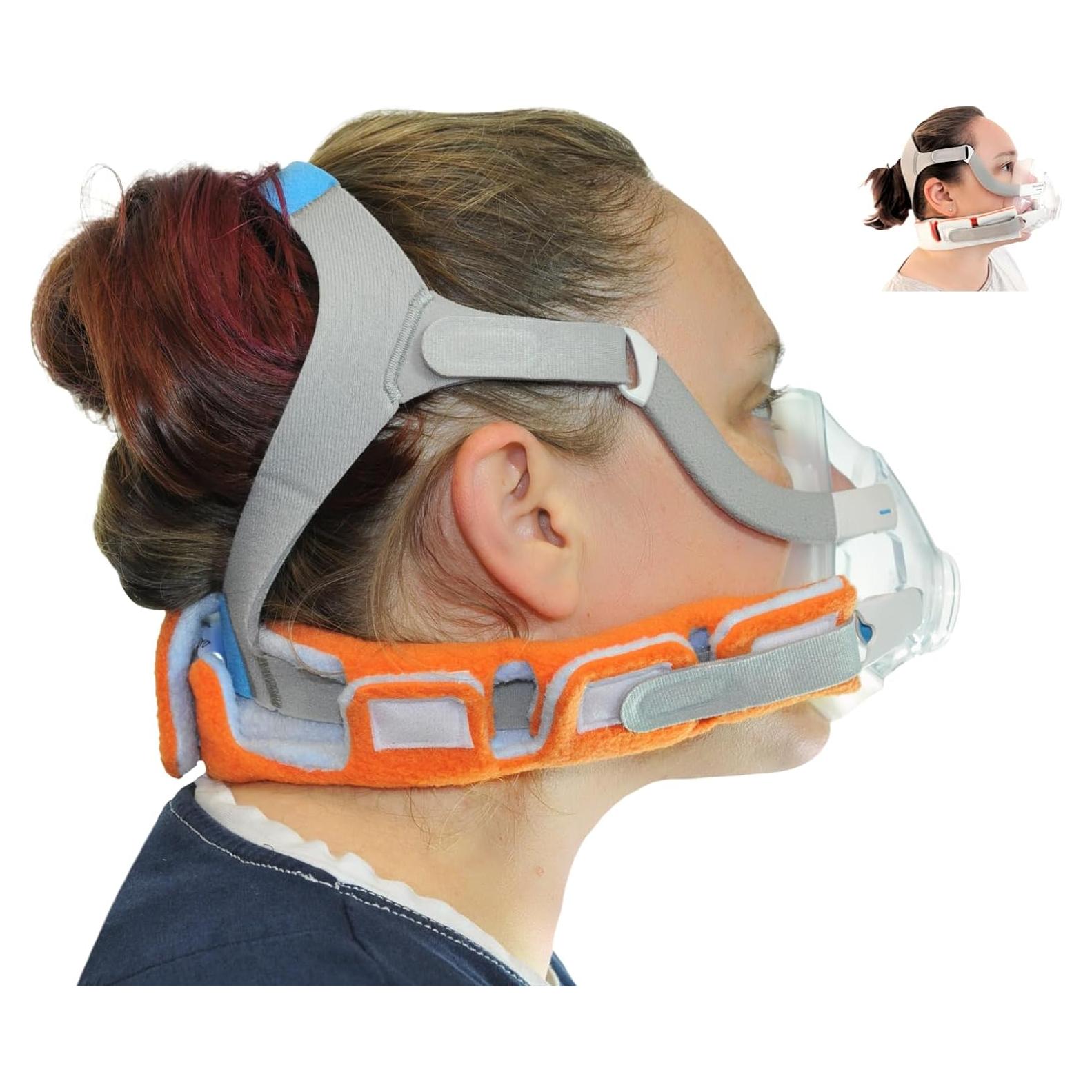 Cubierta CPAP Cracking Sleep Reversible Naranja Azul 18x14cm
