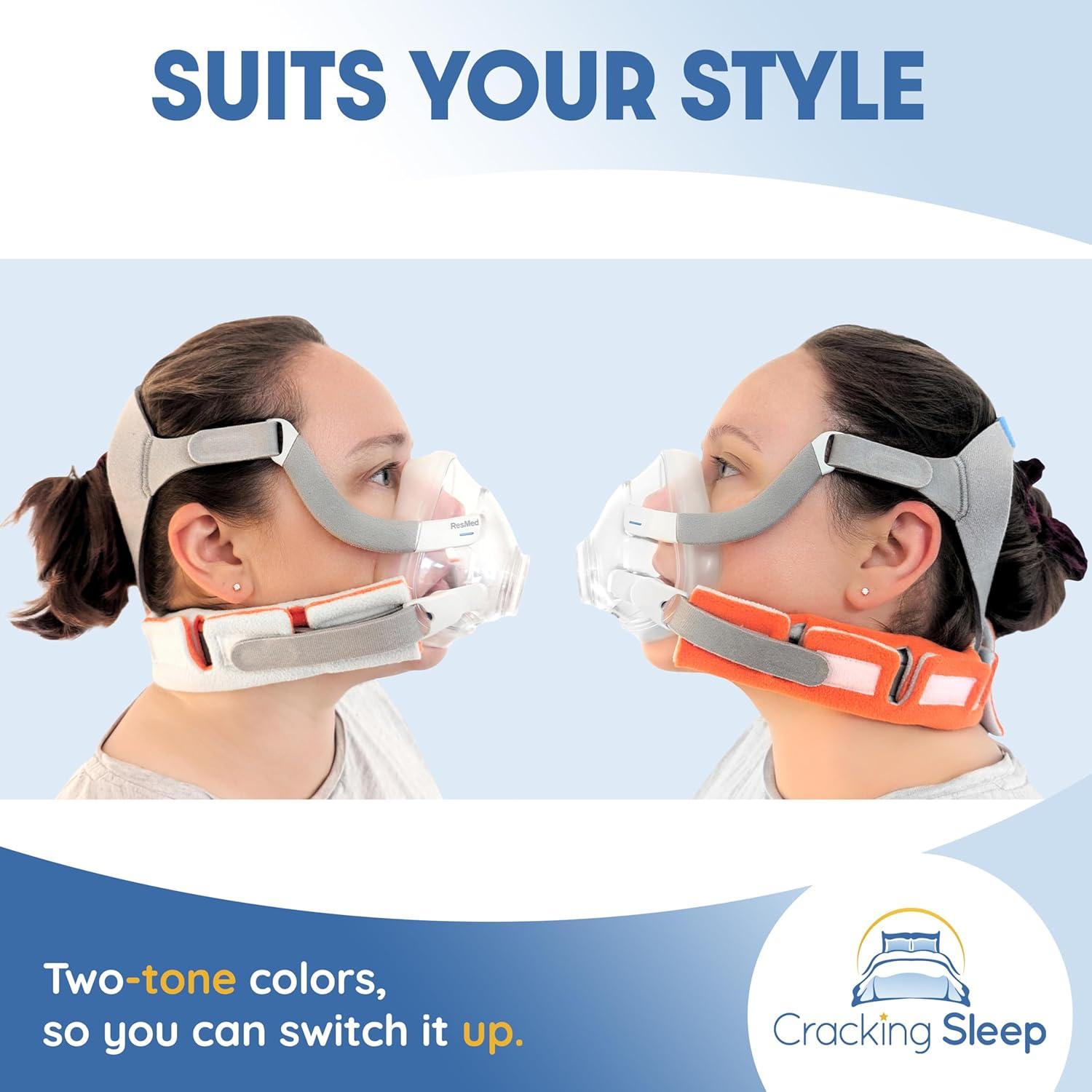 Cubierta CPAP Cracking Sleep Reversible Naranja Azul 18x14cm