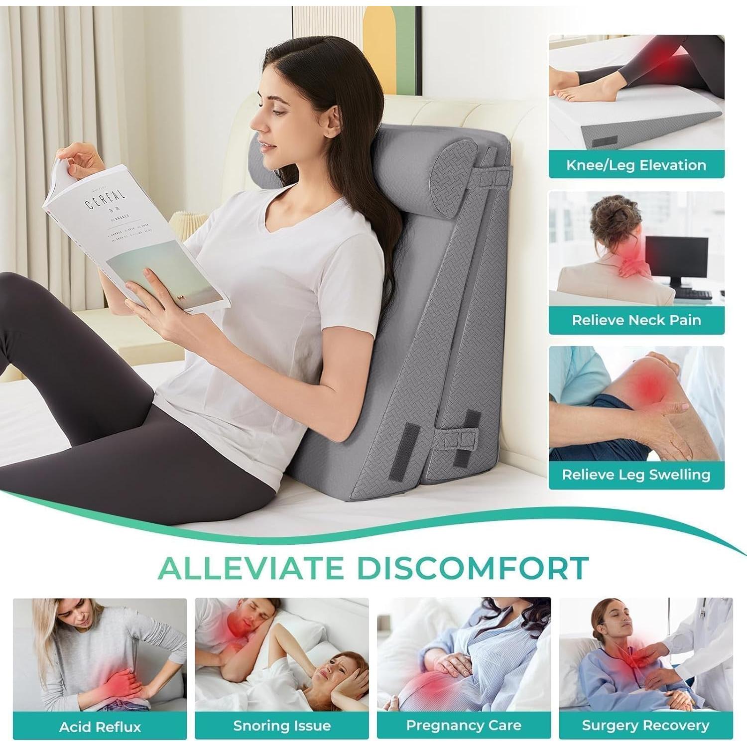 Cojín Wedge Sasttie 3 Piezas Espuma Viscoelástica Ajustable