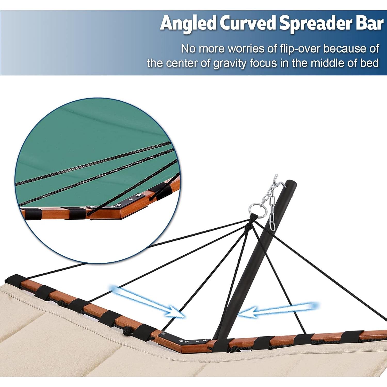 Hamaca TegerDeger 2 Personas 139,7 x 200,6 cm Soporte Incluido