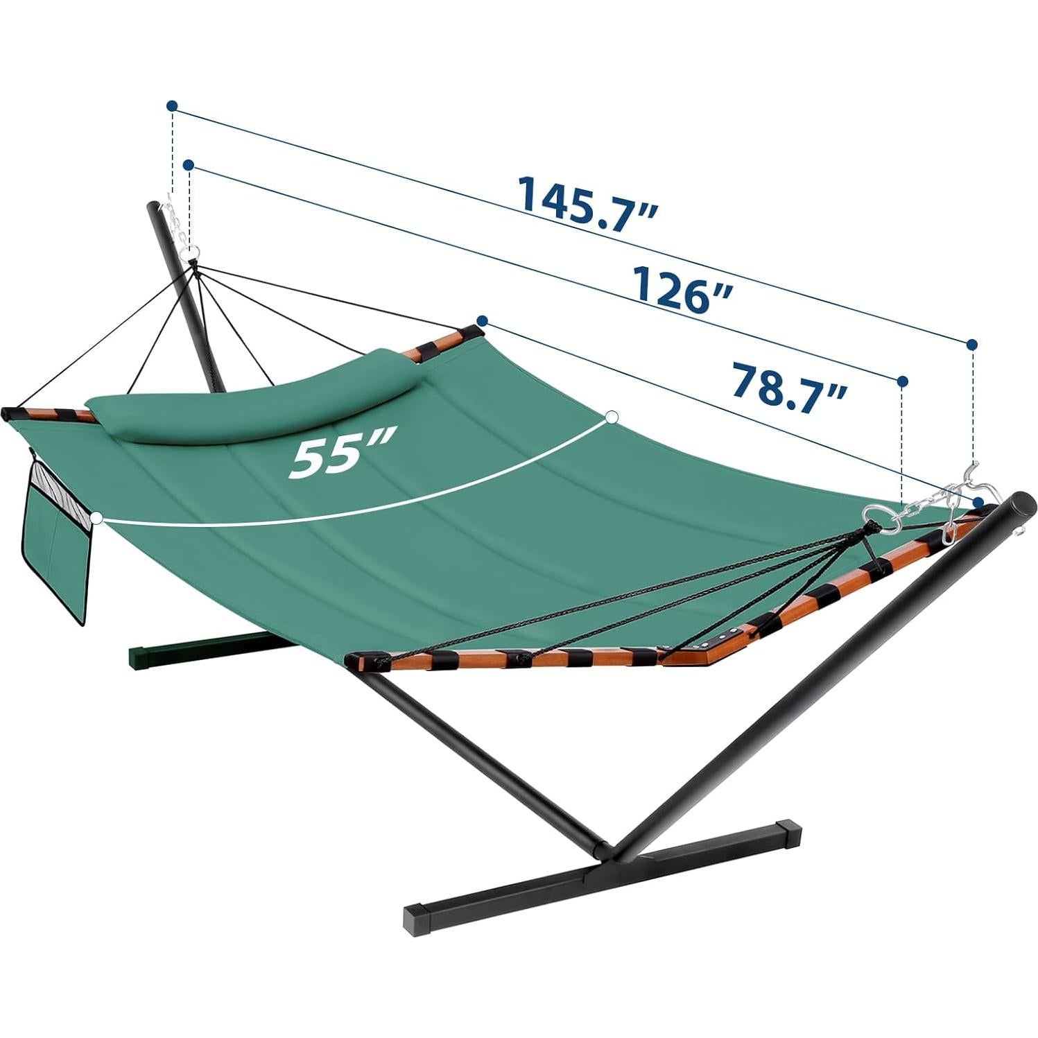 Hamaca TegerDeger 2 Personas 139,7 x 200,6 cm Soporte Incluido