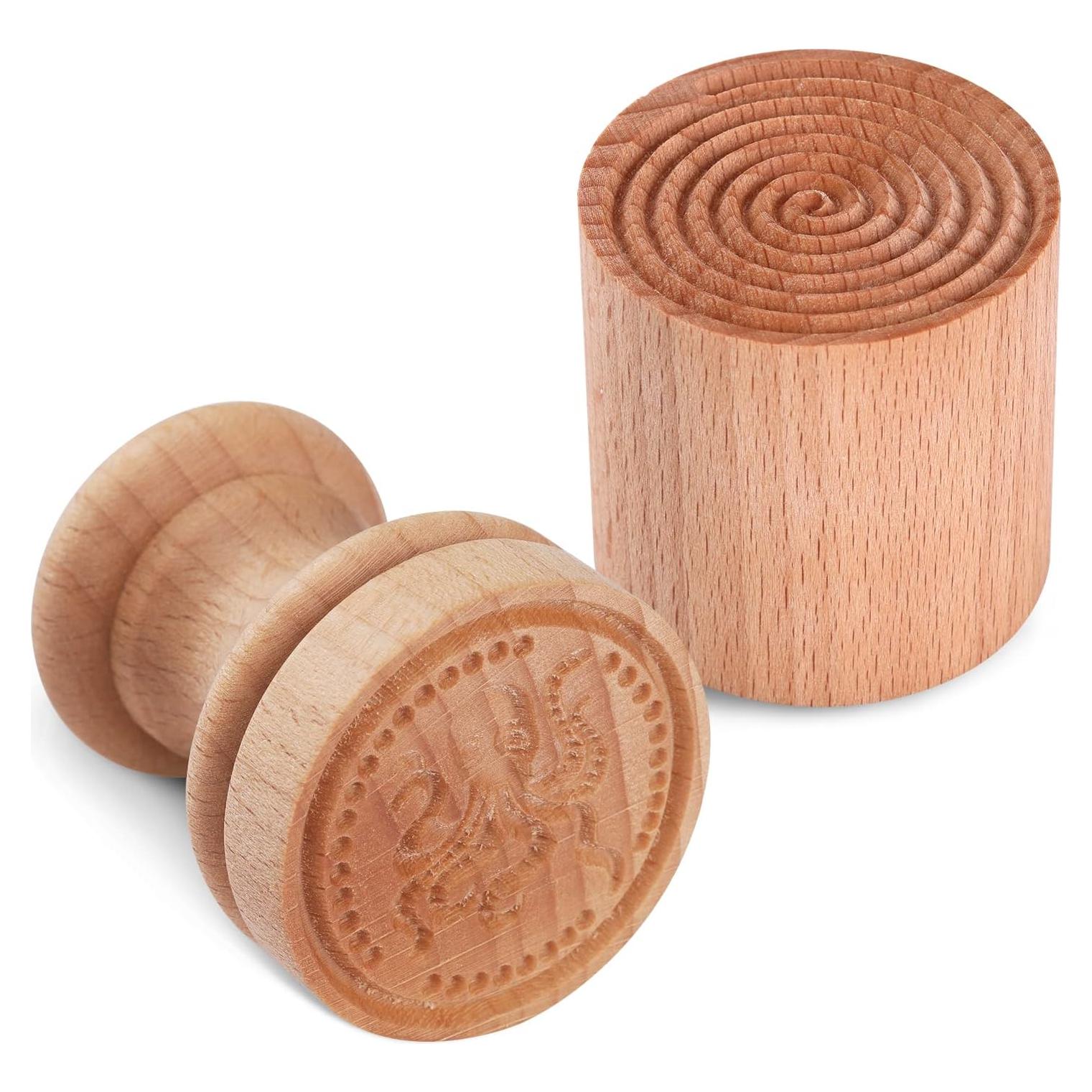 Sello de Pasta Corzetti YORSEEK Madera de Haya 5x5 cm