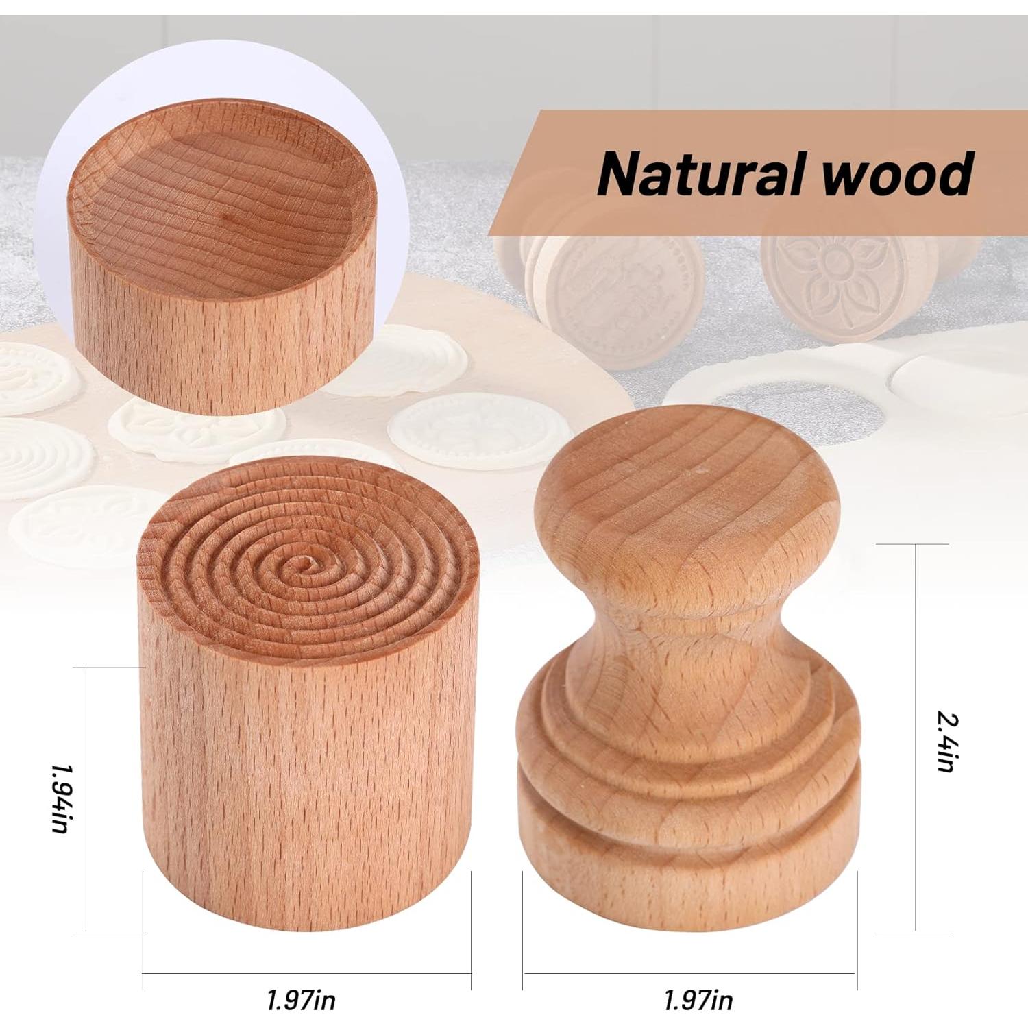 Sello de Pasta Corzetti YORSEEK Madera de Haya 5x5 cm