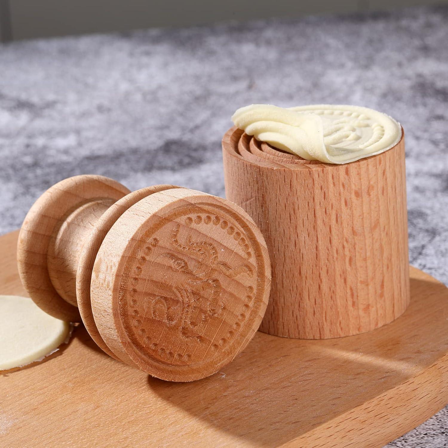 Sello de Pasta Corzetti YORSEEK Madera de Haya 5x5 cm