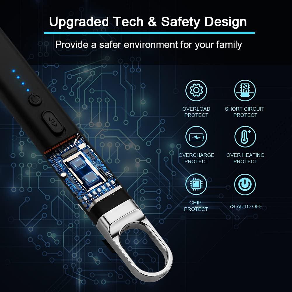 Encendedor Eléctrico ARECTECH USB Recargable Negro 27.18 cm