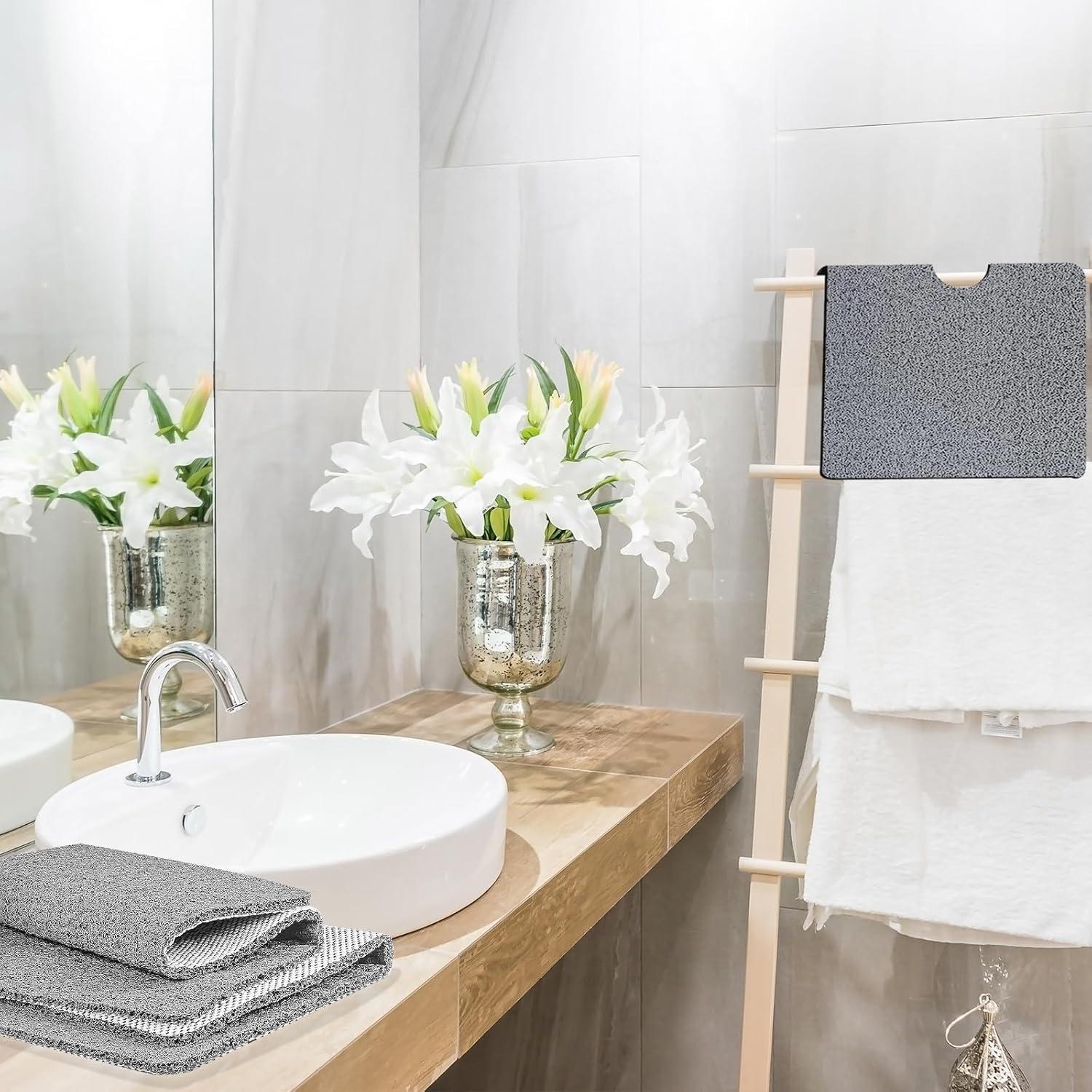 Alfombra de Ducha Antideslizante Zoryllic 61x61 cm Beige