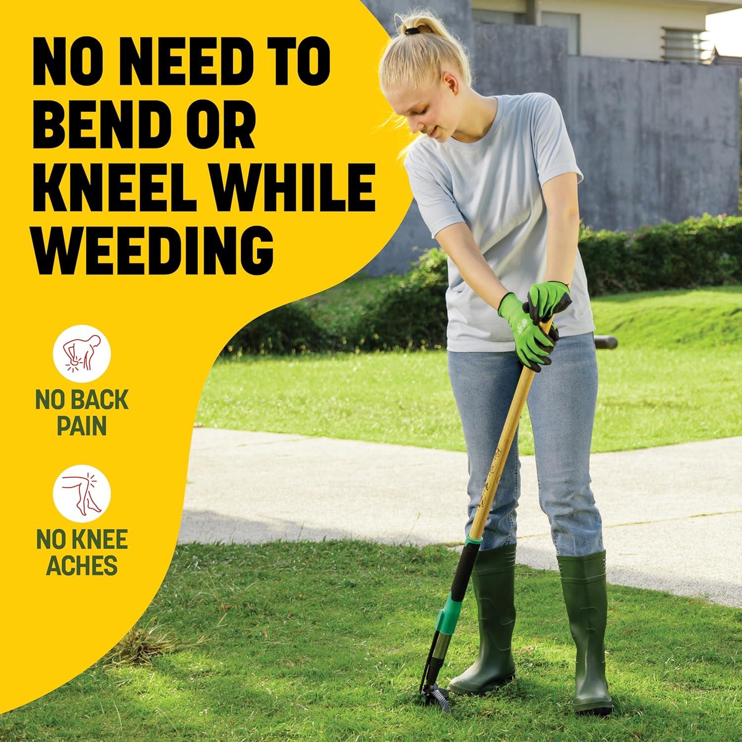 Desmalezadora de Pie Papa's Tool con Mango de Bambú y Acero