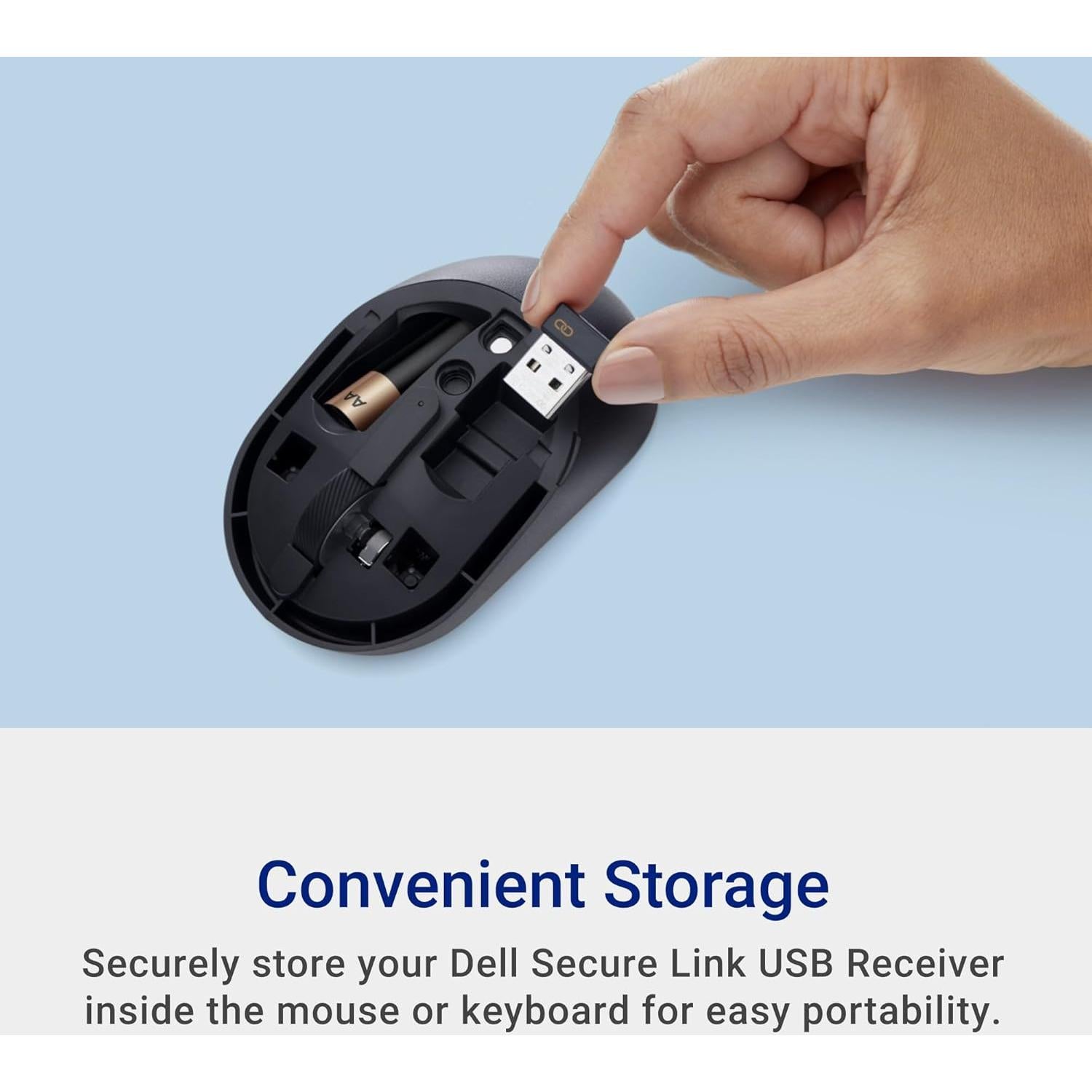 Combo Teclado y Ratón Silencioso Dell KM555 - Accesos Rápidos