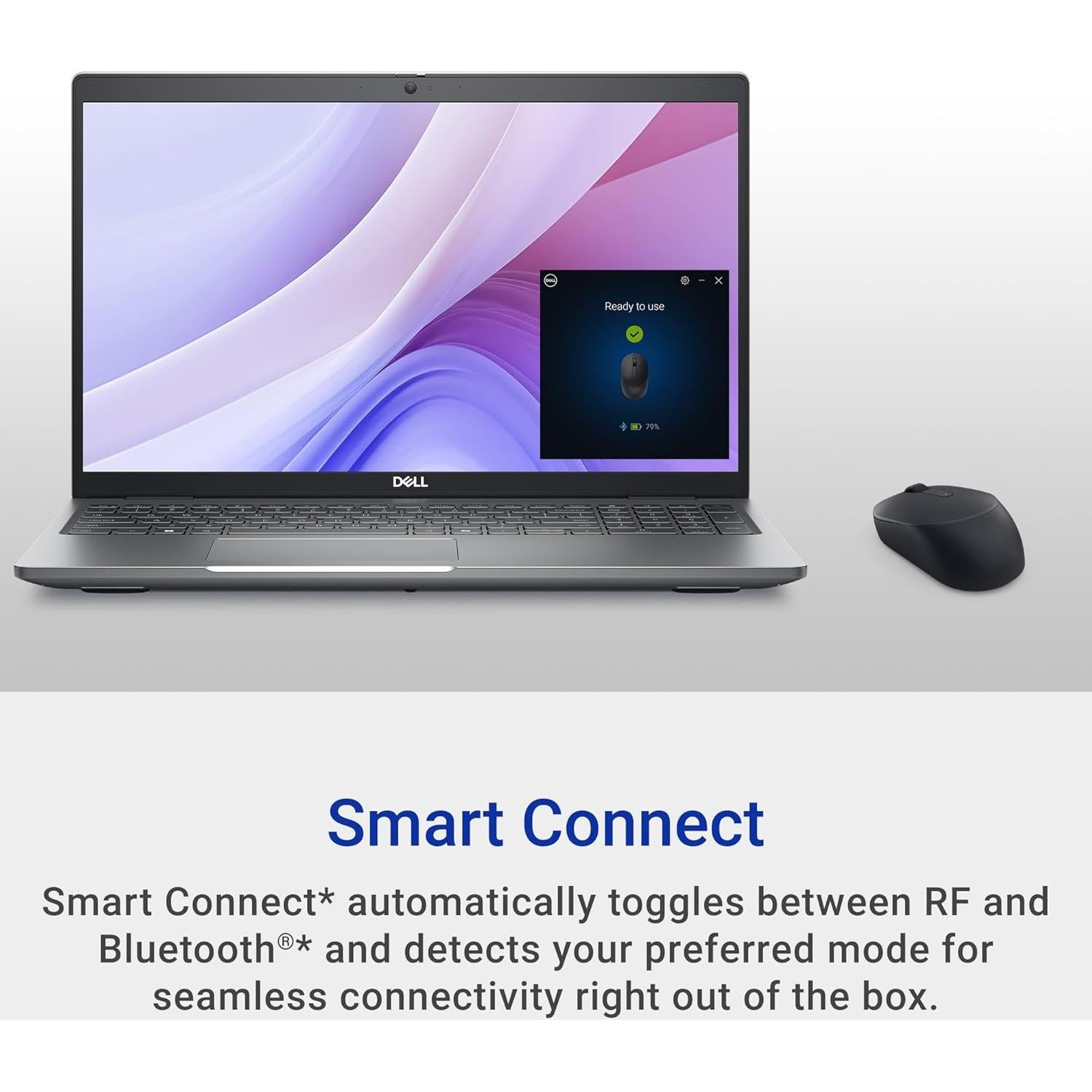 Combo Teclado y Ratón Silencioso Dell KM555 - Accesos Rápidos