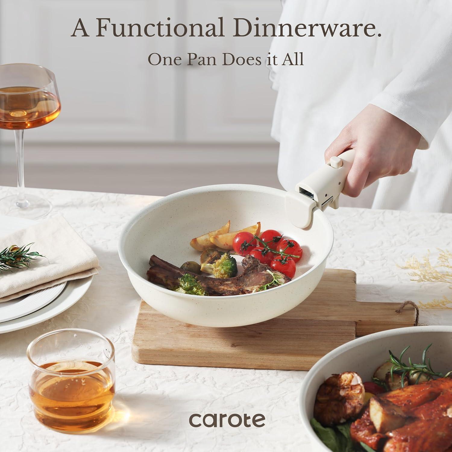 Set de 11 Piezas de Ollas y Sartenes CAROTE Antiadherente