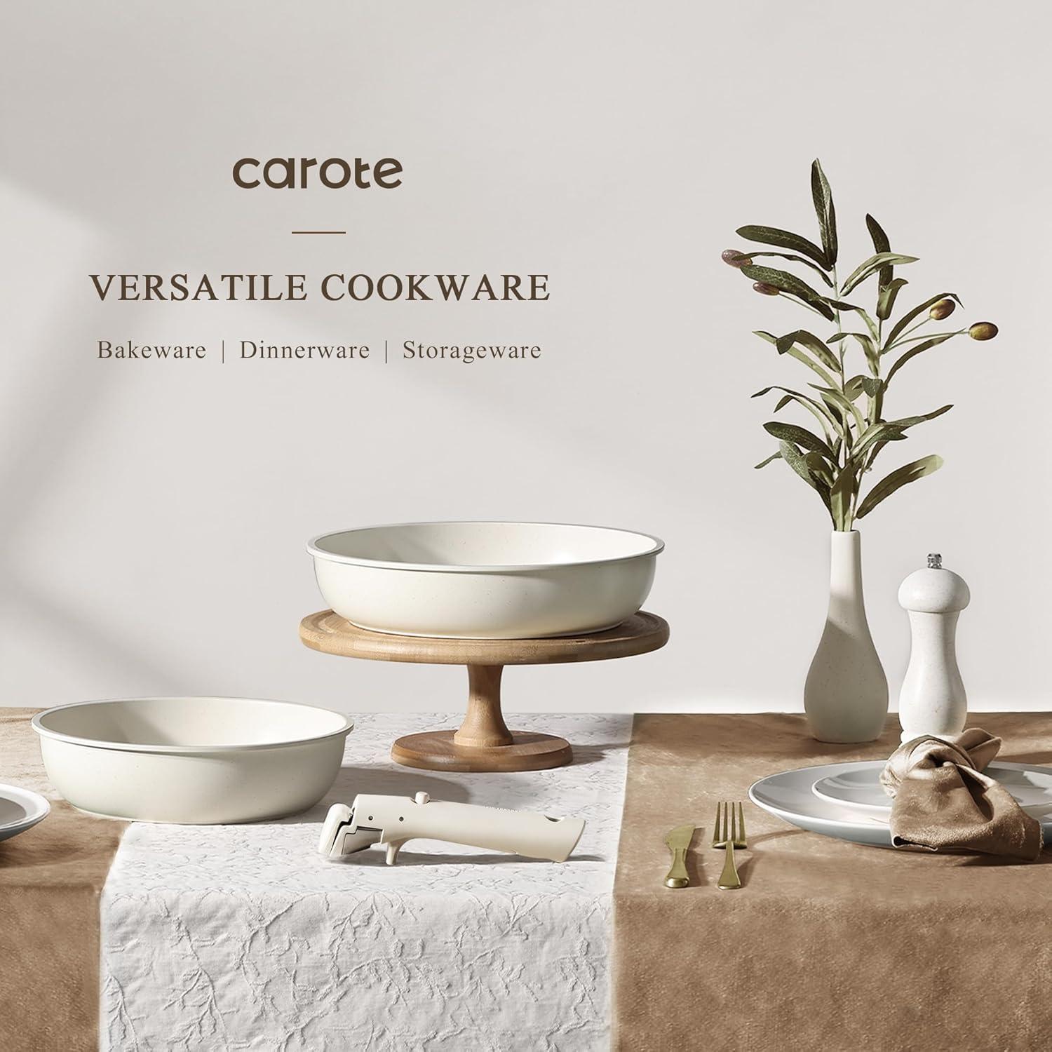 Set de 11 Piezas de Ollas y Sartenes CAROTE Antiadherente