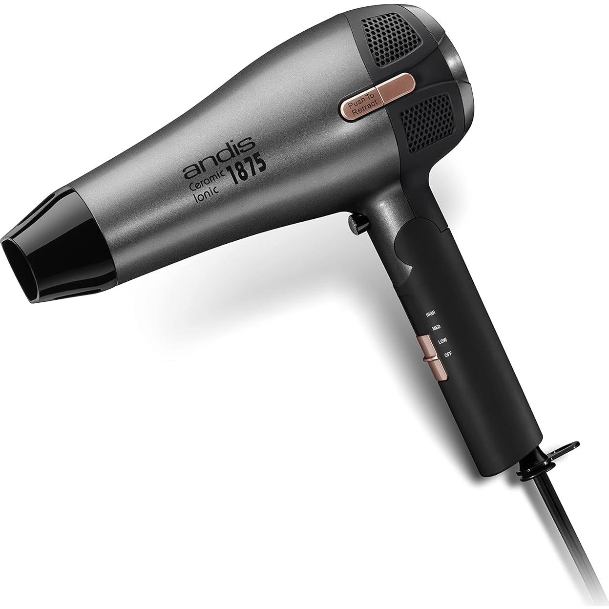 Secador de Pelo Andis 80280 Cerámico Iónico 1875W Plegable