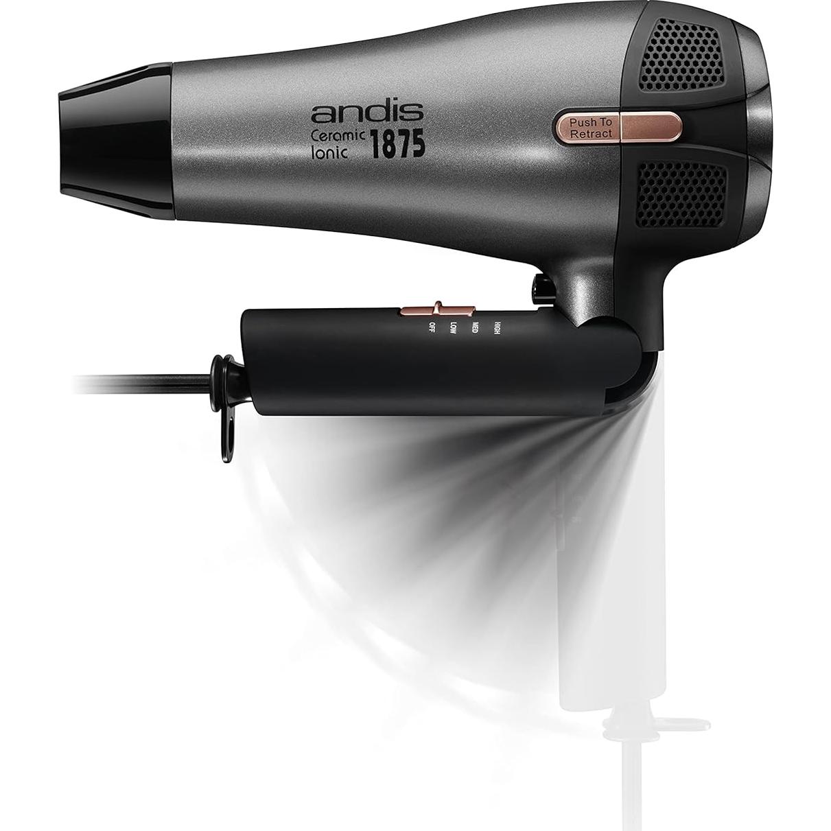 Secador de Pelo Andis 80280 Cerámico Iónico 1875W Plegable