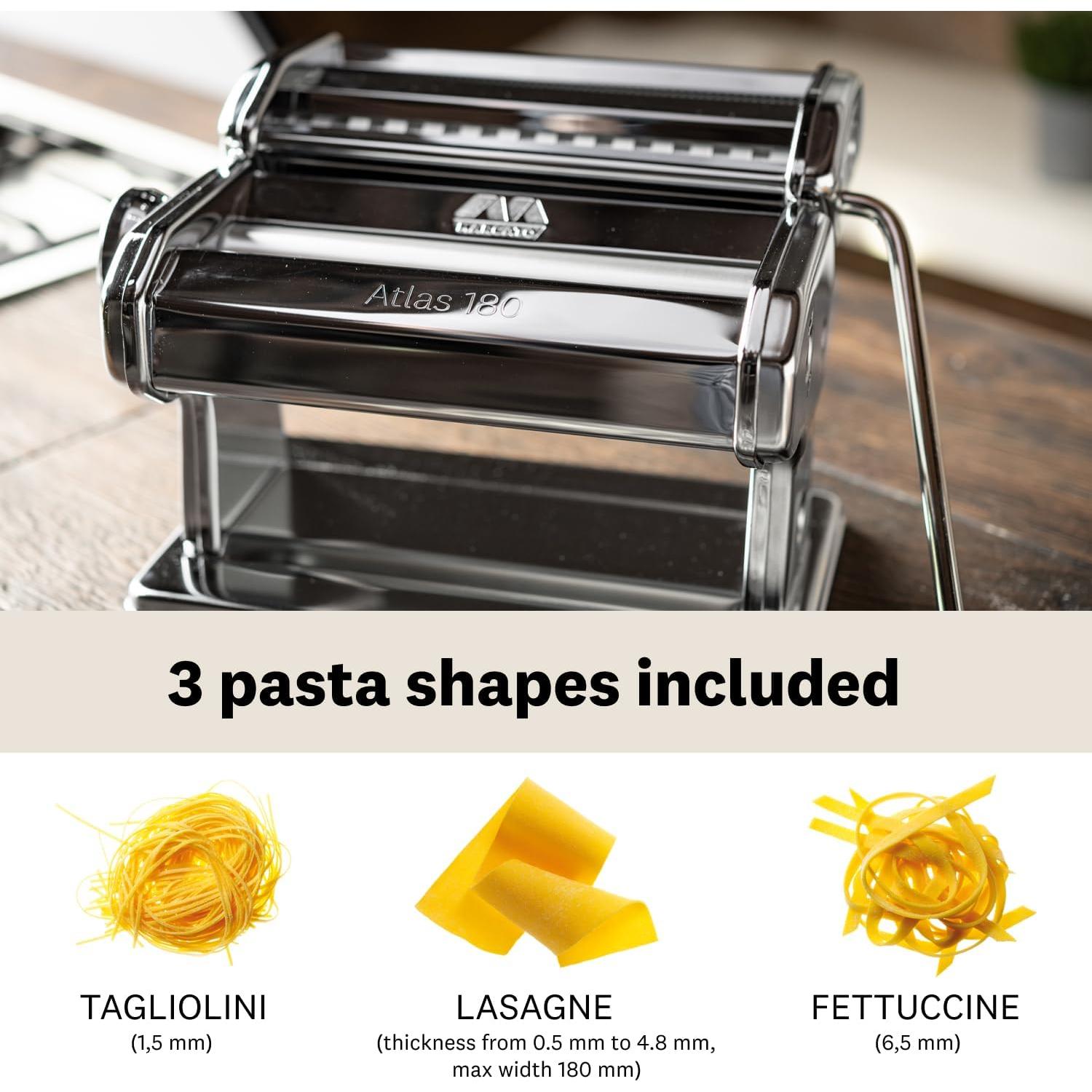 Máquina de Pasta Manual Marcato Atlas 180 - Acero Cromado